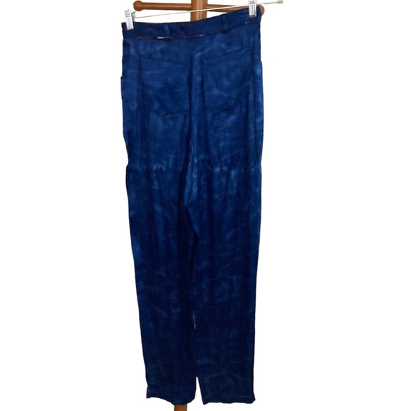 VINTAGE PLATINUM DOROTHY SCHOELEN BLUE BEAUTIFUL UNIQUE PANTS, SIZE 10 - Picture 2 of 5